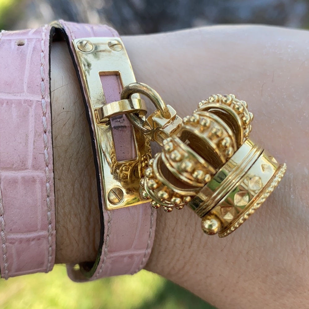 Juicy Couture Crown Watch CHARM Leather bracelet - Picture 1 of 15